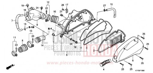 FILTRE A AIR SH125B de 2011